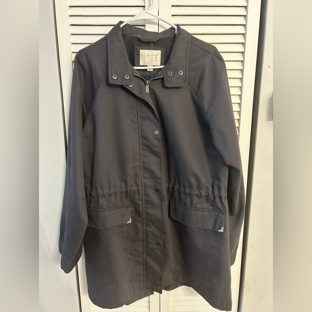 Aritzia Grey Trench Coat